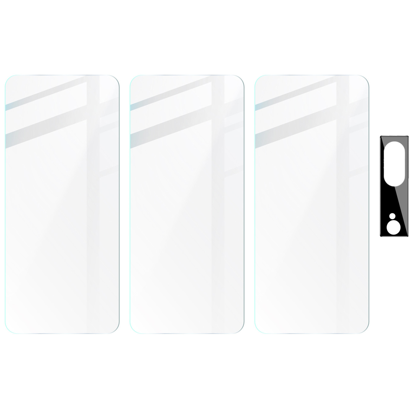 Szkło hartowane Bizon Glass Clear - 3 szt. + obiektyw, Pixel 8